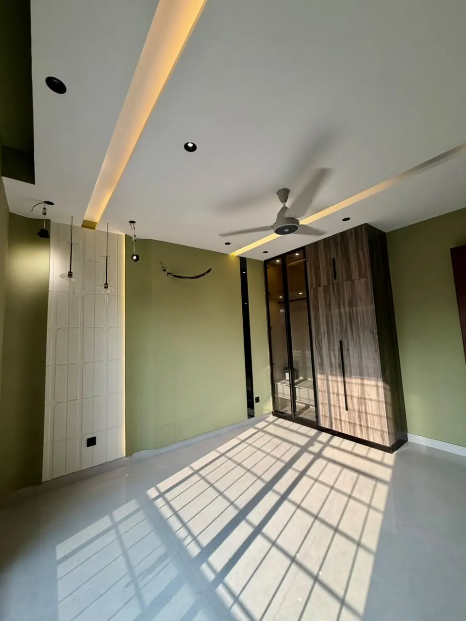 Bedroom with built-in wardrobe