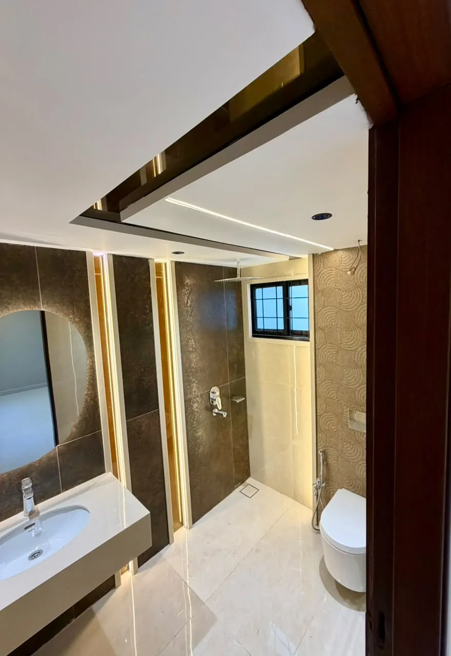 Bathroom with walk-in shower